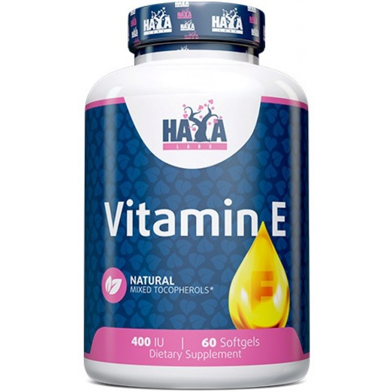 Haya Labs E-vitamiini segatud tokoferoolid 400 RÜ 60 geelkapslit